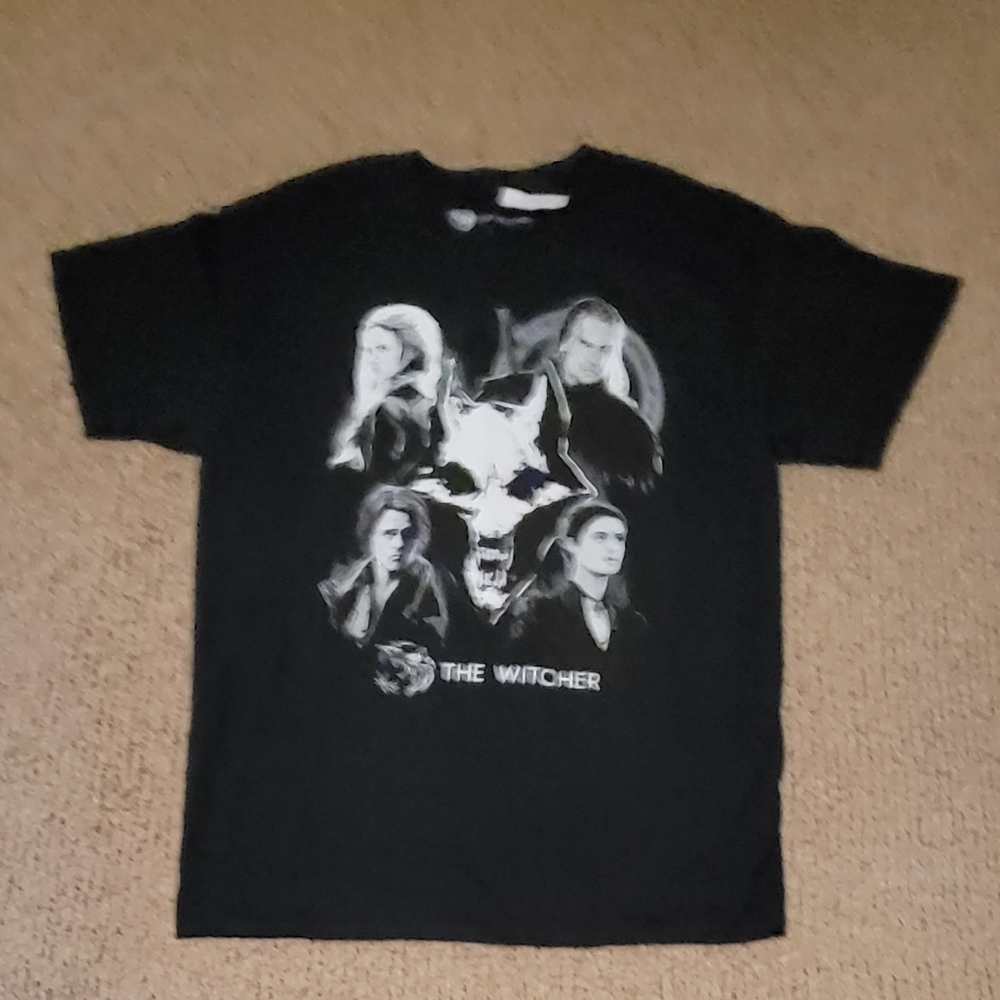 THE WITCHER T Shirt Black & White Size L